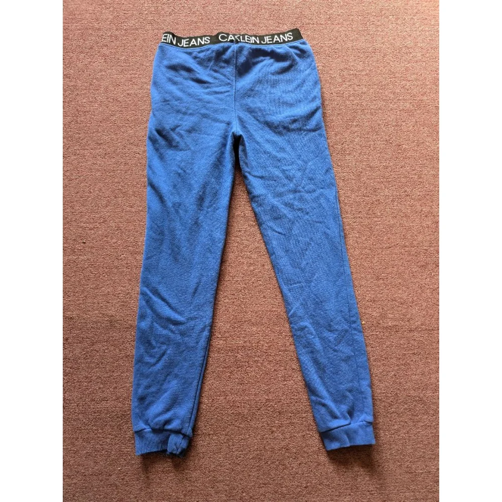 Calvin Klein blue joggers boys Large 14/16
